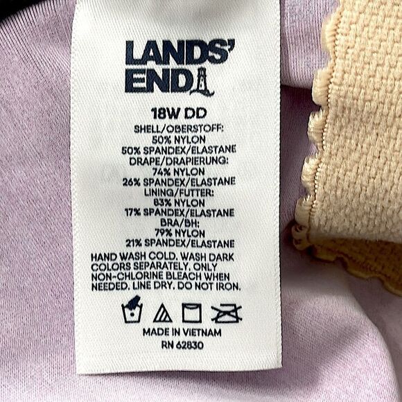 Lands End Slendersuit Size 18DD 18W Ombre NWOT - Picture 13 of 14